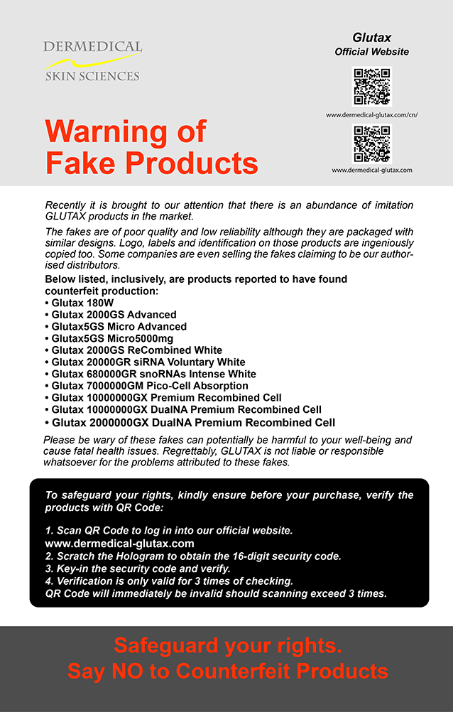 Warning of Fake Products